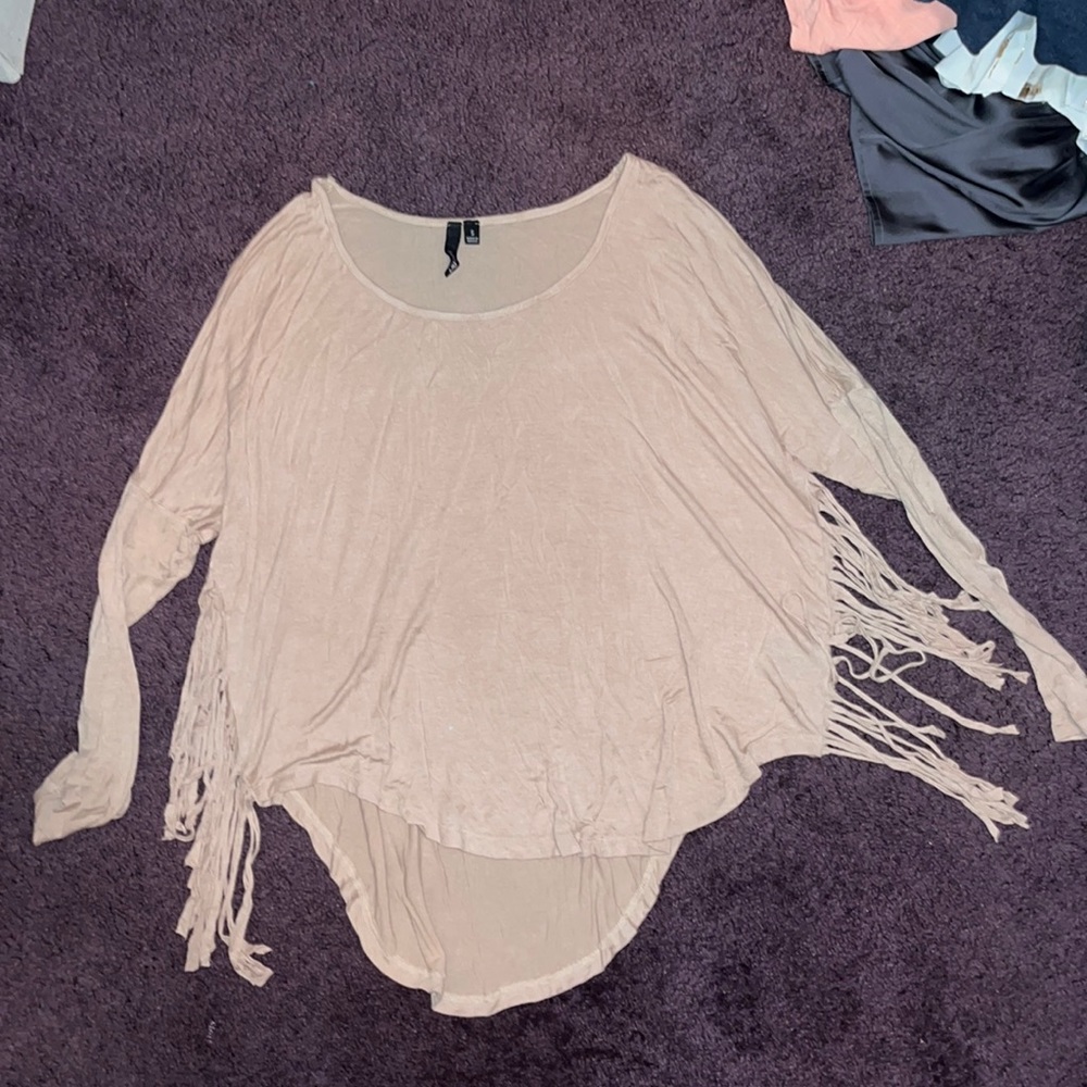 Light brown flow top